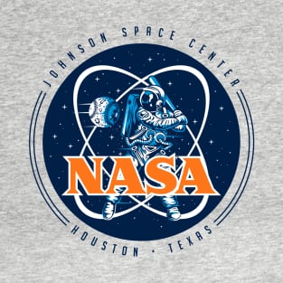 Retro NASA Astros Logo - Navy Blue Version T-Shirt